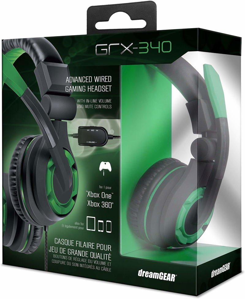Dreamgear Grx 340 Headset DreamGEAR: GRX-340 Advanced, Wired Stereo Gaming Headset For XBOX