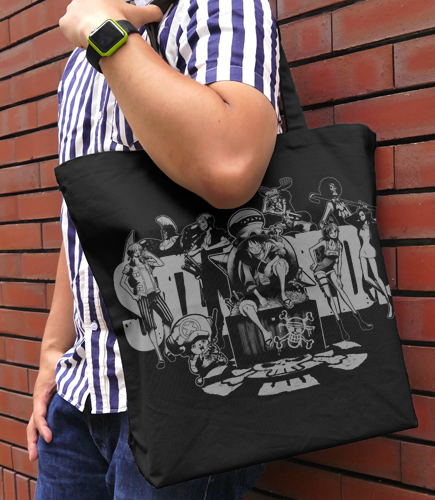 One Piece - Stampede Large Tote Bag Black image 2