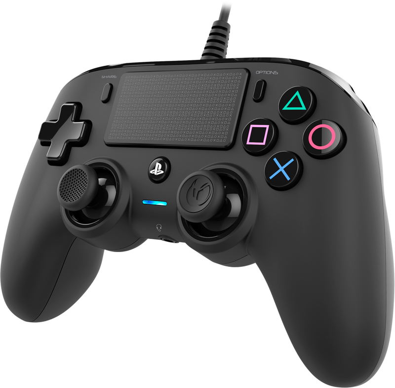 Nacon Wired Compact Controller for PlayStation 4 (Black) image 2