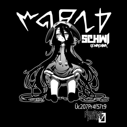 No Game No Life Zero - Schwi Dry T-shirt Ver.2.0 Black (S Size) image 2