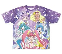 Star Twinkle Precure Double-sided Full Graphic T-shirt (S Size)