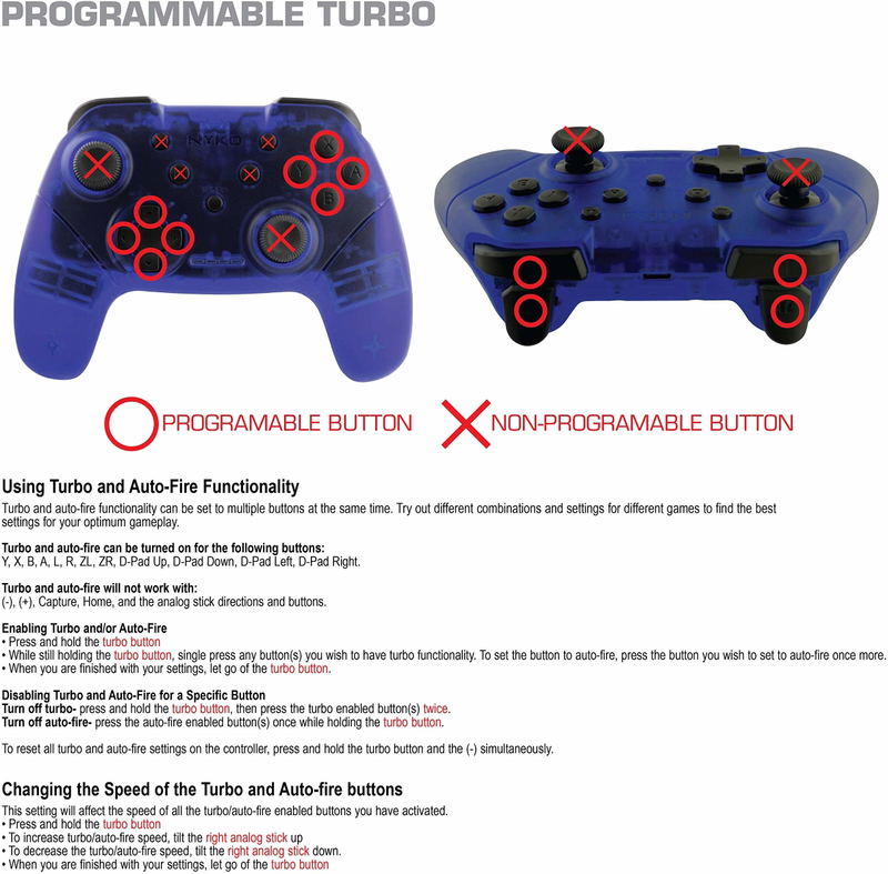 Wireless Core Controller for Nintendo Switch (Blue) image 3