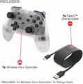 Wireless Core Controller for Nintendo Switch (Clear) thumbnail 2