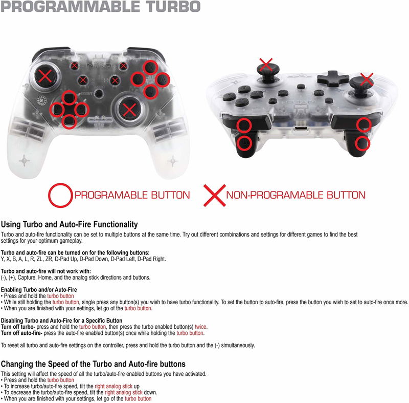 Wireless Core Controller for Nintendo Switch (Clear) image 4