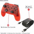 Wireless Core Controller for Nintendo Switch (Red) thumbnail 2