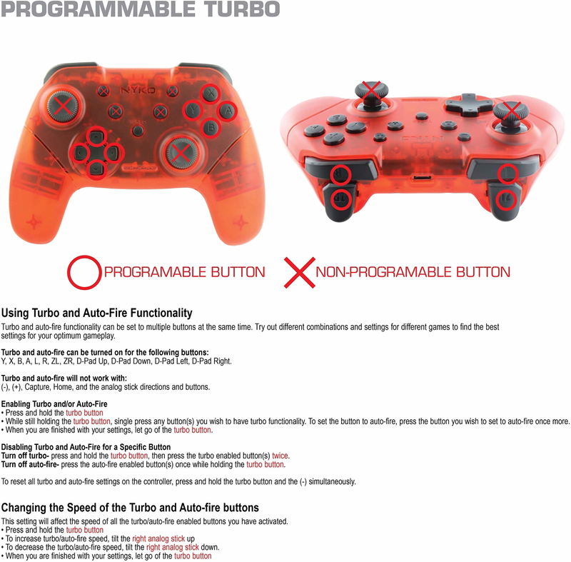 Wireless Core Controller for Nintendo Switch (Red) image 4