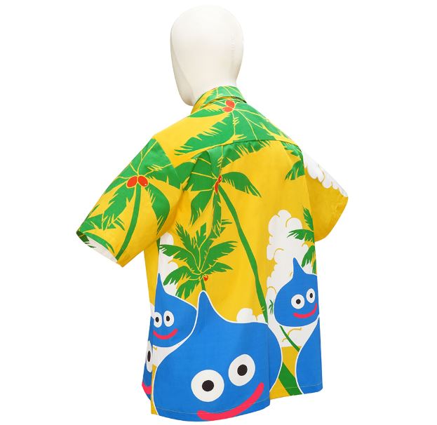 Smile Slime Aloha Polo Shirt Yellow image 3