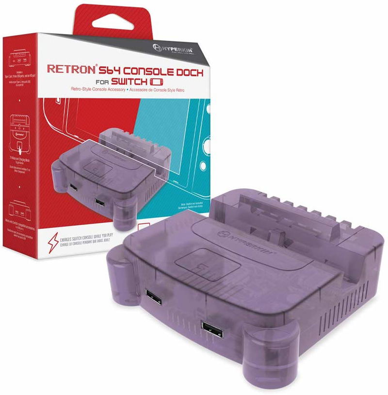 Hyperkin Retron S64 Console Dock for Nintendo Switch (Purple) image 1