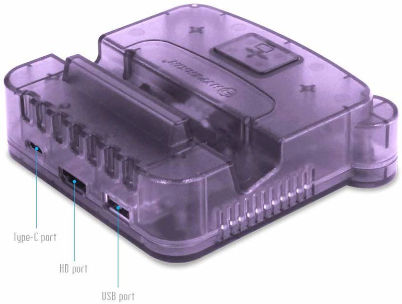 Hyperkin Retron S64 Console Dock for Nintendo Switch (Purple) image 3
