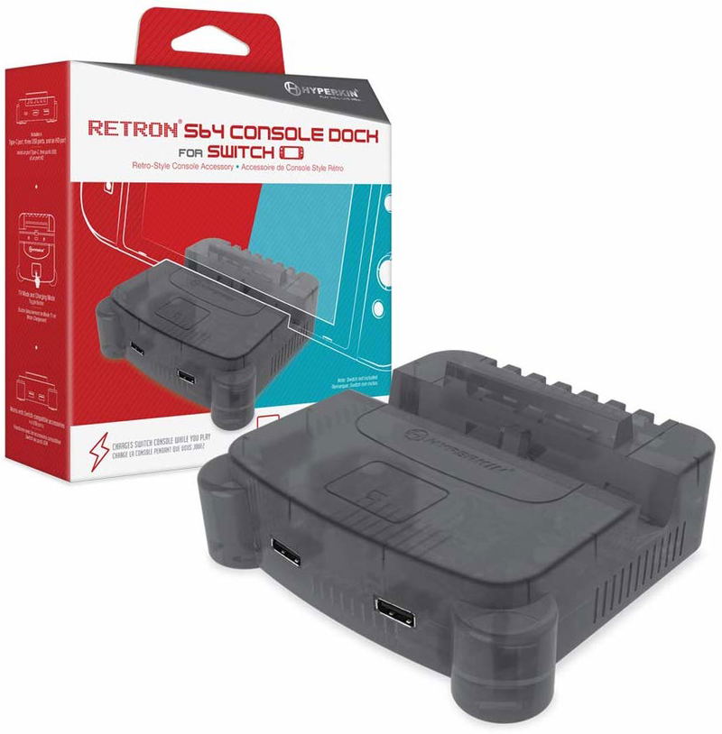 Hyperkin Retron S64 Console Dock for Nintendo Switch (Smoke Gray) image 1