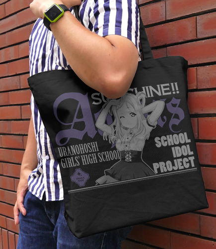 Love Live! Sunshine!! - Mari Ohara Large Tote Bag Gothic Lolita Ver. Black image 2