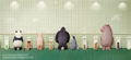 miniQ Sato Kunio's Animals Bathroom in Groups 2 (Set of 8 pieces) thumbnail 4