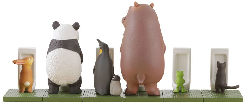 miniQ Sato Kunio's Animals Bathroom in Groups 2 (Set of 8 pieces) image 1