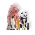 miniQ Sato Kunio's Animals Bathroom in Groups 2 (Set of 8 pieces) thumbnail 2