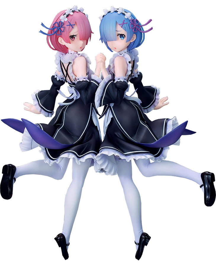 Re:ZERO -Starting Life in Another World- 1/7 Scale Pre-Painted Figure: Rem & Ram Twins Ver. image 1