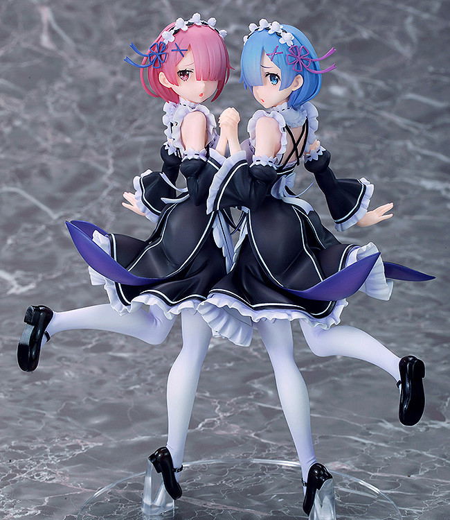 Re:ZERO -Starting Life in Another World- 1/7 Scale Pre-Painted Figure: Rem & Ram Twins Ver. image 4