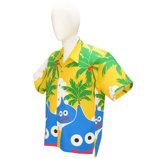 Smile Slime Aloha Polo Shirt Yellow image 4