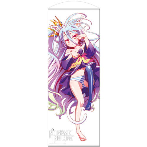 No Game No Life 160cm Wall Scroll: Shiro Cat Ears Ver. image 1