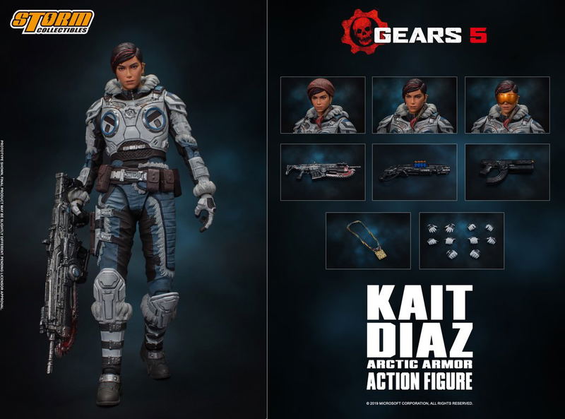 Gears 5 1/12 Scale Pre-Painted Action Figure: Kait Diaz Arctic Armor image 13