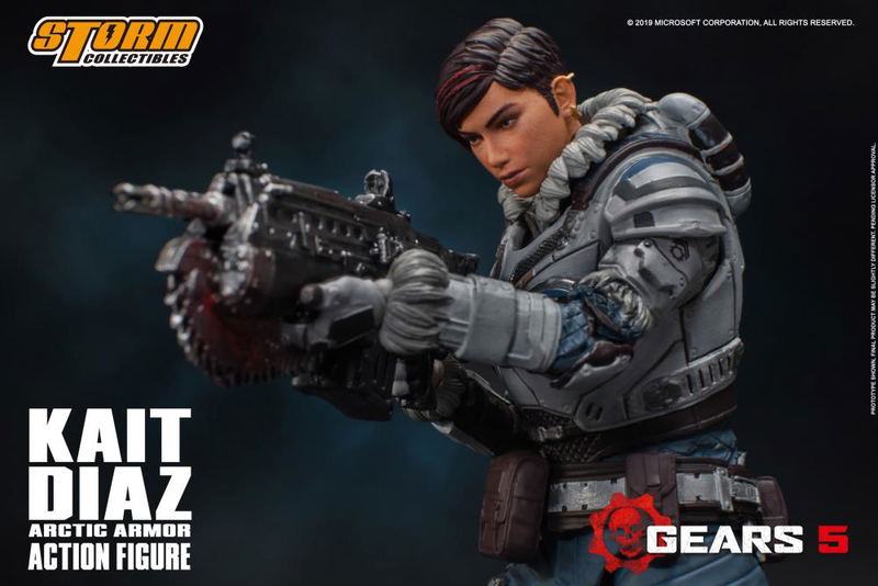 Gears 5 1/12 Scale Pre-Painted Action Figure: Kait Diaz Arctic Armor image 8