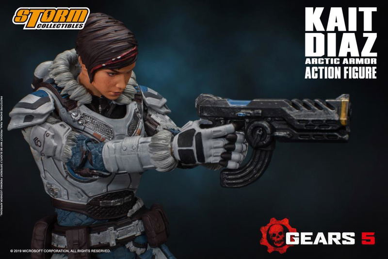 Gears 5 1/12 Scale Pre-Painted Action Figure: Kait Diaz Arctic Armor image 9