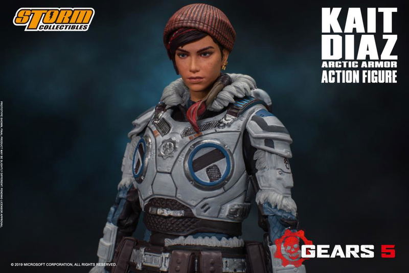 Gears 5 1/12 Scale Pre-Painted Action Figure: Kait Diaz Arctic Armor image 11