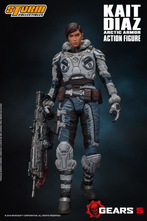 Gears 5 1/12 Scale Pre-Painted Action Figure: Kait Diaz Arctic Armor image 1