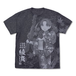 Kantai Collection: KanColle - Ayanami All Print T-shirt Summer Festival Yukata Mode Dark Heather Navy (M Size)_