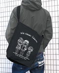 We Never Learn Shoulder Tote Bag Black thumbnail 2