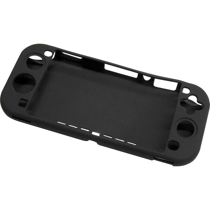 Cyber Gadget Silicon Cover Flat Type for Nintendo Switch Lite (Black) image 1