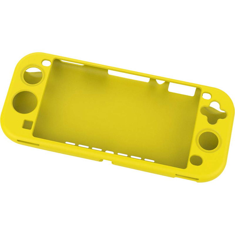 Cyber Gadget Silicon Cover Flat Type for Nintendo Switch Lite (Yellow) image 1