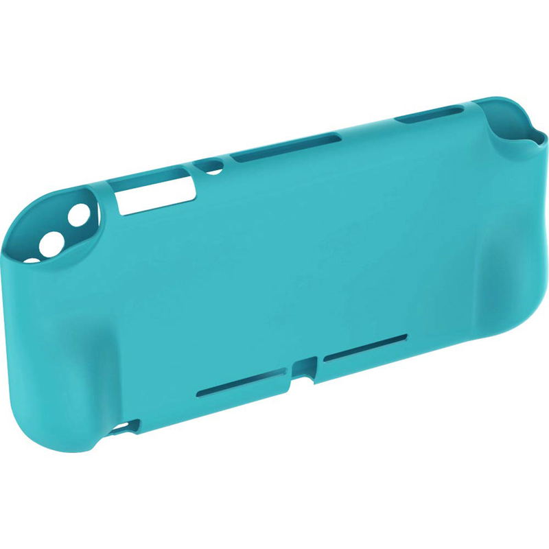 Cyber Gadget Silicon Cover Grip Type for Nintendo Switch Lite (Turquoise) image 1