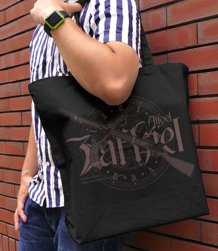 Date A Live III - Kurumi Tokisaki Angel Zafkiel Large Tote Bag Black image 2