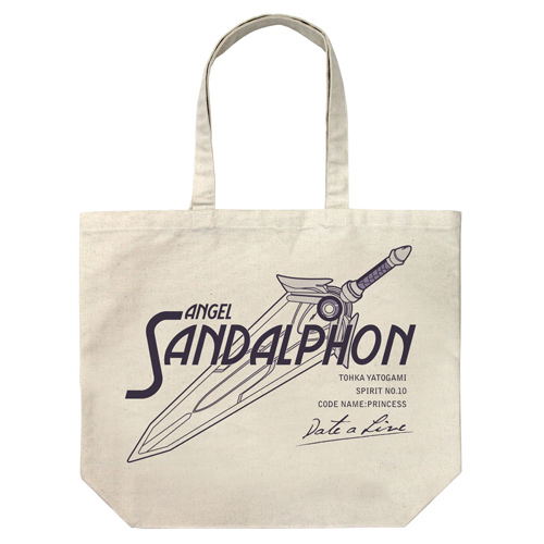 Date A Live III - Tohka Yatogami Angel Sandalphon Large Tote Bag Natural image 1