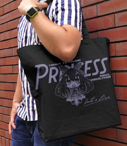 Date A Live III - Tohka Yatogami Large Tote Bag Deformation Ver. Black image 2