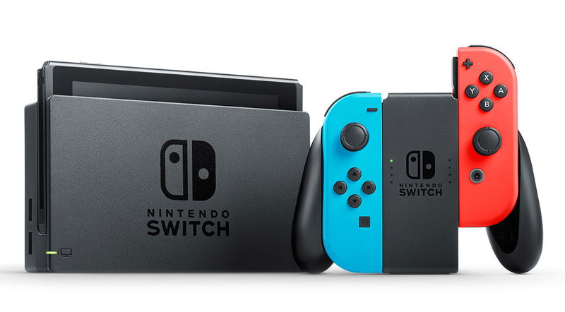 Nintendo Switch V2 Mariko (Neon Blue / Neon Red) image 3