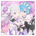 Re:Zero - Starting Life In Another World - Emilia And Rem Cushion Cover thumbnail 1
