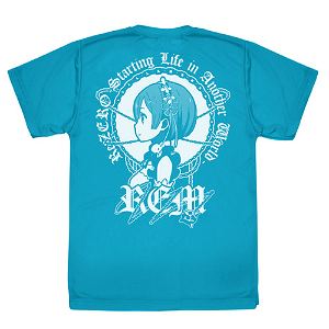 Re:Zero - Starting Life In Another World - Profile Rem Dry T-shirt Turquoise Blue (S Size)