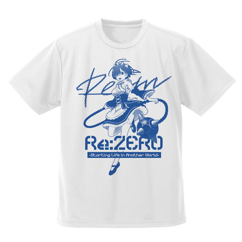 Re:Zero - Starting Life In Another World - Rem And Morning Star Dry T-shirt White (M Size) image 1