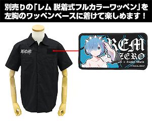 Re:Zero - Starting Life In Another World - Rem And Morning Star Full Color Work Shirt Black (M Size)
