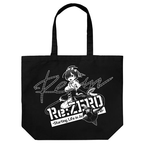 Re:Zero - Starting Life In Another World - Rem And Morning Star Large Tote Bag Black image 1