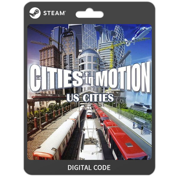 Cities in Motion - US Cities (DLC) STEAM DLC digital — Import Game Deal