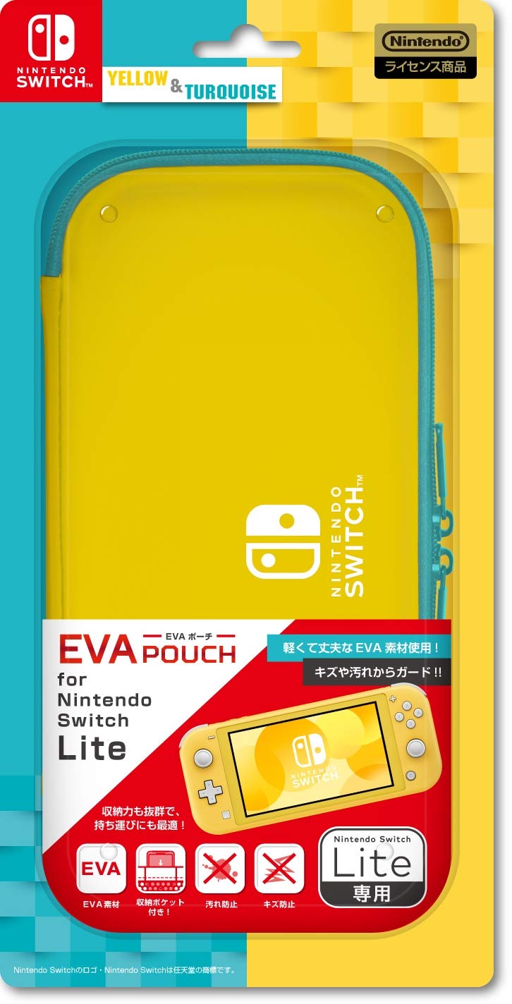 EVA Pouch for Nintendo Switch Lite (Yellow x Turquoise) image 1