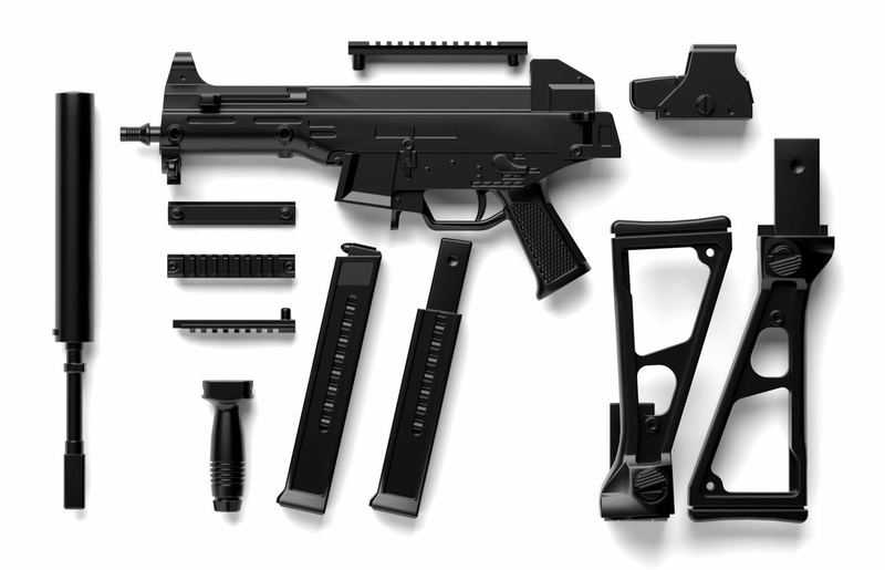 Little Armory Girls Frontline 1/12 Scale Model Kit: UMP45 Type image 8
