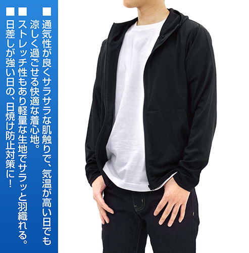 K-On! - Mio Akiyama Thin Dry Hoodie Black (L Size) image 6