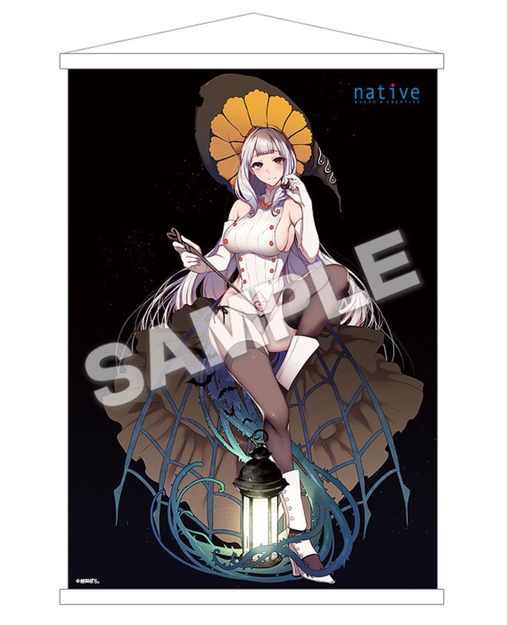 October 31st Witch: Miss Orangette Wall Scroll image 1