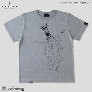 Bloodborne Torch Torch T-shirt Collection: Micolash, Host Of The Nightmare Heather Gray (L Size)_