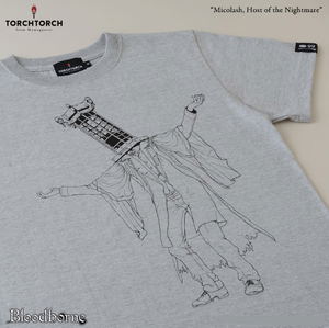 Bloodborne Torch Torch T-shirt Collection: Micolash, Host Of The Nightmare Heather Gray (L Size)_