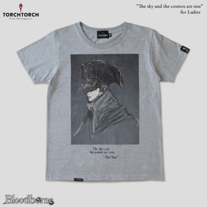 Bloodborne Torch Torch T-shirt Collection: The Sky And The Cosmos Are One Heather Gray Ladies (M Size)_