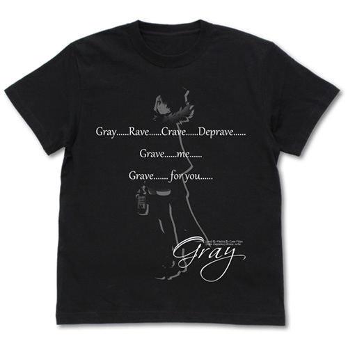 Lord El-Melloi II Case Files: Rail Zeppelin Grace Note - Gray T-shirt Black (S Size) image 1